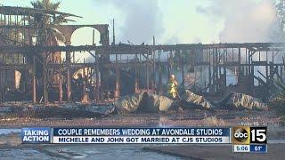 Couple remembers wedding at abandoned CJS Studios