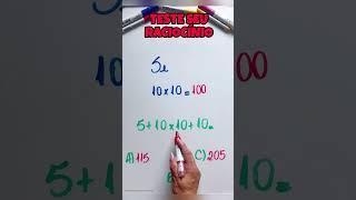 TESTE SEU RACIOCÍNIO  #raciciniologico #matematica #aulas