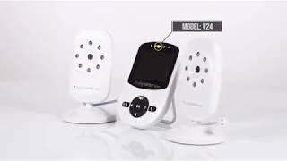 Babysense Video Baby Monitor with Two Digital Cameras, LCD Display, Infrared Night Vision, Two way