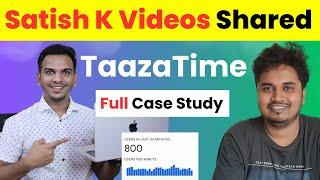 How to Start News Blog in 2024 | TaazaTime Case Study Shared by @SatishKVideos