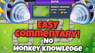 Dreadbloon Elite Tutorial || No Monkey Knowledge || Monkey Meadow BTD6