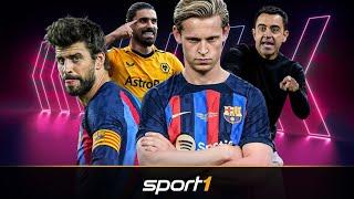 Barças Dilemma: Was passiert mit de Jong, Piqué und Co.? | SPORT1 - TRANSFERMARKT SHOW