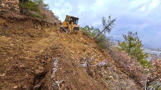 Длинное рабочее видео хищного бульдозера Caterpillar D7G #bulldozer #caterpillar #dozer