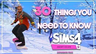 THE SIMS 4 SNOWY ESCAPE ️30 THINGS YOU NEED TO KNOW | A Helpful Guide