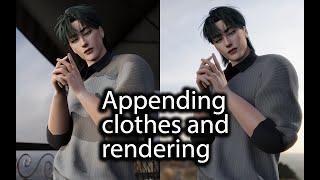 Sims 4 Blender tutorial || Appending clothes on a SCULPTED sim