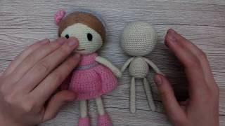 How to knit a crochet doll for beginners Rosie: part 1