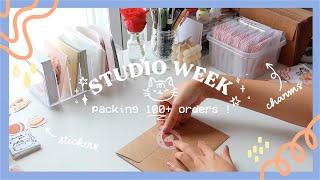 STUDIO WEEK  making charms, packing orders, and some thoughts on self-improvement