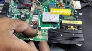 Haier 32" LED tv start then back off set repair on chauhan electronic led lcd service centre