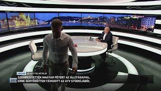 Magyar Péter sértődötten távozott az ATV stúdiójából