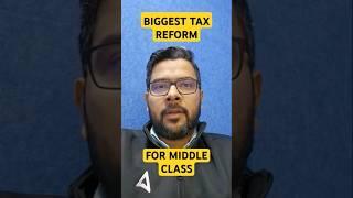 Biggest Tax Reform for Middle Class  #budget #budget2025 #unionbudget #tax #incometax #shortsfeed