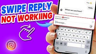 How To Fix Instagram Swipe Reply not Working on iPhone | Instagram Swipe Reply not Working