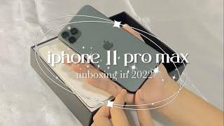 Unboxing iphone 11 pro max in 2022 | cat case