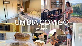 UM DIA COMIGO  TREINO, ROTINA EM CASA + ORGANIZAÇÃO | FIZ BOLO DE CHOCOLATE 