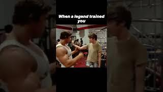 WHEN A LEGEND TRAINED YOU #shorts #gym #bodybuilder #arnold