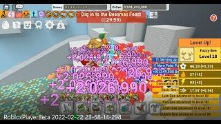 16K Polar power = unique bee leveling + Smacks gets a Diamond egg in Bee Swarm Simulator Beesmas