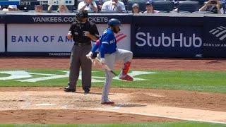 Vladimir Guerrero Jr. DEMOLISHES bat after strike out!! (Bo Jackson-style bat break) 