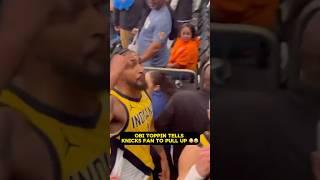 Obi Toppin Fires Back at Knicks Fan After Pacers Win  | @TheHouseCallPod