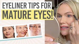 OVER 40s MATURE EYELINER TIPS | EASY EYELINER FOR BEGINNERS