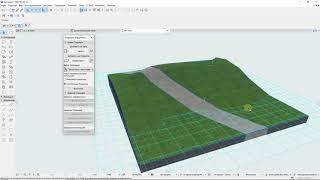 Дорожки на рельефе в ARCHICAD