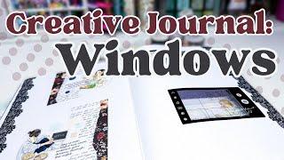 Window Spread Creative Journal Setup in a B5 Notebook