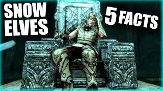 Skyrim - 5 Snow Elf Facts - Elder Scrolls Lore