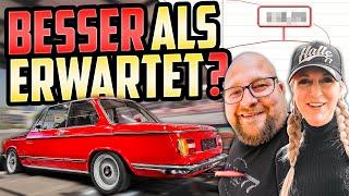 Kann der MOTOR Nadine ÜBERZEUGEN? - Nadines BMW 1602 - SOUNDPARTY auf der PROBEFAHRT!