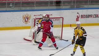 Nazarkin Artyom #20 in action during the Red Army@  Almaz hockey game
