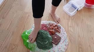 Satisfying foot slime video