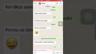 Chat wa pacar temen di ajak wik wik! Enak banget