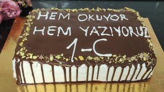 30 Kişilik Kalıp yok ‼️Pandispanya yok ‼️Fırın tepsisinde kolay yaş pasta tarifi