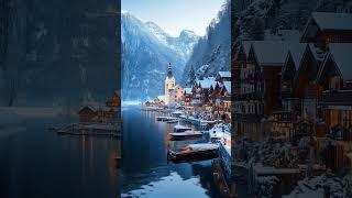 Winter Fairy Tale in Hallstatt ️ #hallstatt #austria