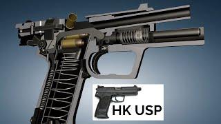 3D Animation: How a Pistol works (Heckler & Koch USP)