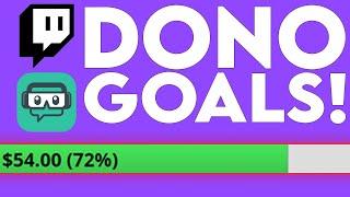  Add Donation Goals To Your Stream // Streamlabs Online