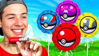 Throwing Darts At BALLOONS To Get GOD POKEMON in Minecraft