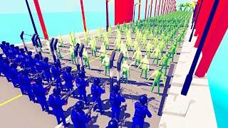 Bridge Zombie Wave vs Military - Totally Accurate Battle Simulator TABS