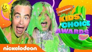 Every Celebrity SLIMING at the 2023 KCAs ft. Charli D'Amelio, Chris Pine, & More! 