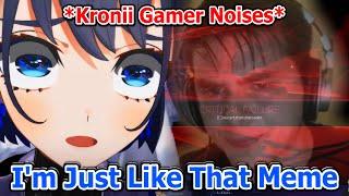 Kronii Realized she Accidentally Recreated a Meme with her Gaming Noises...