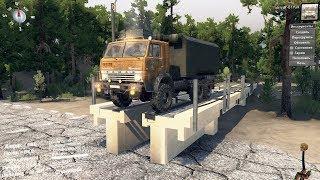 SpinTires 2016 Обзор Карты Полигон-Альянс Камаз-43101