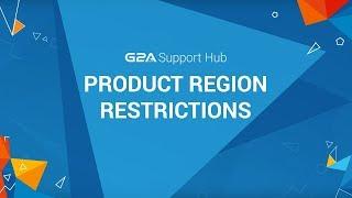 Games and Other Products with Region Restrictions on G2A.COM | G2A Support Hub