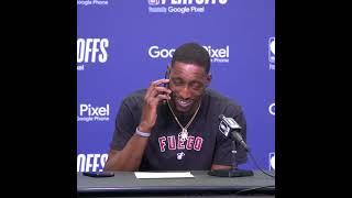 Bam Adebayo took the call from his mom during his postgame presser 