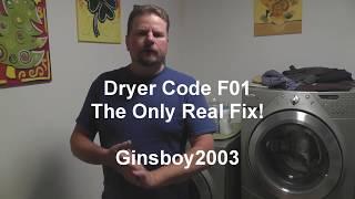 Dryer Code F01, The Real Fix.  Control board failure