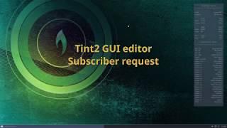 Tint2 panel GUI editor