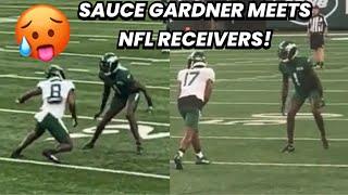 Sauce Gardner ‘LOCKING DOWN’ Garrett Wilson & Elijah Moore  (WR vs CB) NFL is ‘EASY WORK’