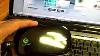 Clear Wireless 4G Clearspot Speedtest (Houston)