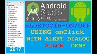 #11 Android studio tutorial - How to enable/disable Bluetooth programmatically in android. NEW