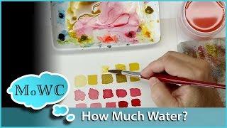 Controlling Water / Pigment Ratio in Watercolor