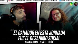 "El ganador en esta jornada fue el desánimo social // Vanina Biasi en Vale todo"