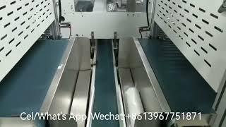 Fully automatic paper cup packing machine and case machine