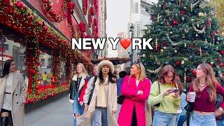 [4K]NYC WalkHoliday Vibes in New York CityLively Saturday in Manhattan | Nov 2024.