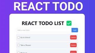 Todo List App with React & Tailwind Tutorial